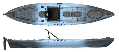 Vibe Kayaks Sea Ghost 130 - Feature Packed Fishing Kayak