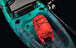 Vibe Yellowfin 100 - Tankwell storage (drybags sold separately)