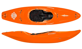 dagger code river running white water kayak in orange
