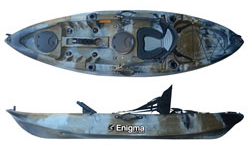 Enigma Kayaks Cruise Angler Solo Sit On Top For Fishing Camo