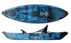 Enigma Kayaks Cruise Angler Fishing Sit On Top Kayak Galaxy Blue Camo Colour