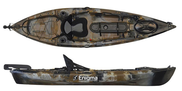 Enigma Kayaks Fishing Pro 10 Affordable Sit On Top Fishing Kayak Package With Rudder