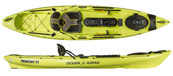 2017 Ocean Kayak Trident 11 in Lemongrass colour
