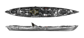 Ocean Kayak Trident 15 Angler in urban camo colour