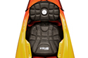 comfortable and adjustable dlx seat within the expression 11 from perception kayaks