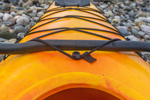 The Paddle Clip on the bow of the Riot Brittany 16.5 sea kayak