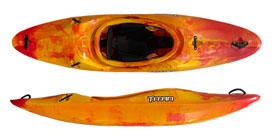 titan yantra kayak in yellow/orange