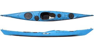 The Valley Sirona Sea Kayak shown in the Blue colour