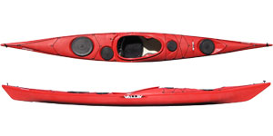 The Valley Sirona Sea Kayak shown in the Red colour