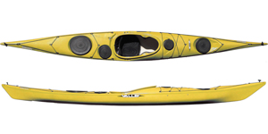 The Valley Sirona Sea Kayak shown in the Yellow colour