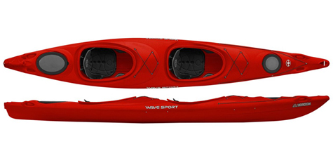 Wavesport Horizon tandem kayak in Red colour