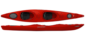 red wavesport horizon tandem kayak