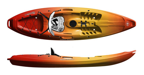 Wavesport Scooter Black Out Sit On Top Kayaks for All Round Paddling