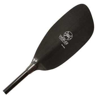 Werner Sho-gun carbon whitewater paddle available in straight or crank bent shaft