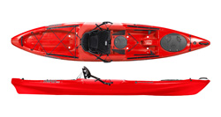Red colour Wilderness Systems Kayaks Tarpon E 120 Fishing Sit On Top