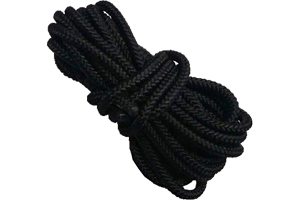 5mm braided deck line cord in black