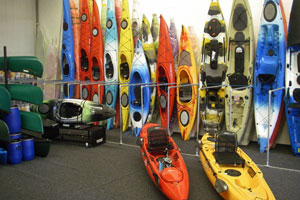 Kayaks for sale at Southampton Canoes, Totton, Hampshire