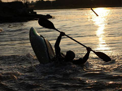 Darren of Southampton Canoes playboating