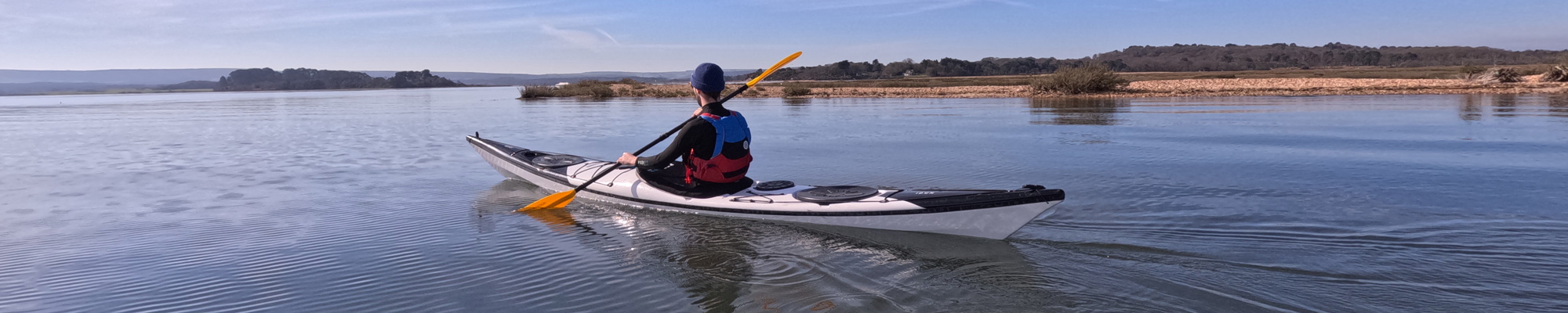 Connor Paddling the idun around poole harbour