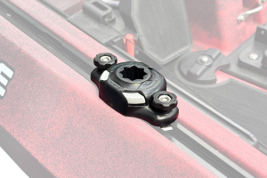 Slide track zoomed in with track mount