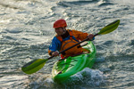 Paddling white water in the katana dagger kayaks