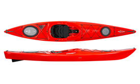 dagger stratos 12.5 e kayak in red