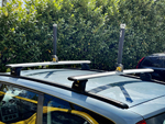 eckla foldable HD vertical kayak support mounted on vehicle