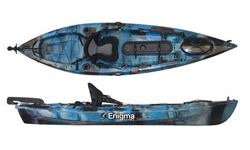 Enigma Kayaks Fishing Pro 10 Solo Sit On Top Fishing Kayak Galaxy
