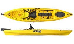 Enigma Kayaks Fishing Pro 12 Solo Sit On Top Fishing Kayak Yellow