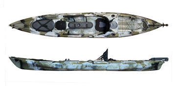 Enigma Kayaks Fishing Pro 14 Sit On Top Fishing Kayak Camo