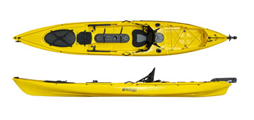Enigma Kayaks Fishing Pro 14 Sit On Top Fishing Kayak Yellow