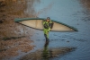 Enigma Canoes RTI 13 solo open canoe that is light enough to carry almost anywhere