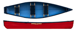 Enigma Canoes square stern canoe for motorising and powering your canandian style canoe