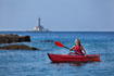 Coastal paddling on the Gumotex Framura inflatable kayak