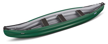 Gumotex Scout inflatable canoe in green