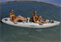 Paddling along the coast on the Hobie Oasis