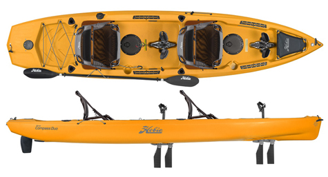 hobie Compass Duo Sit On Top Kayak With Pedal Drives