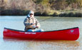 Canoe fishing on the Nova Craft Trapper 12