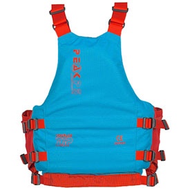 back view of the peak uk tourlite zip buoyancy aid for kayaking