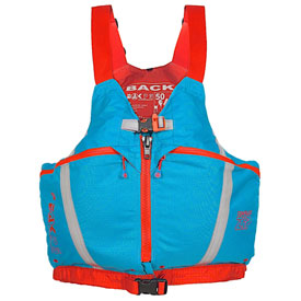 back view of the peak uk tourlite zip buoyancy aid for kayaking