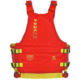 back view of the peak uk tourlite zip buoyancy aid for kayaking