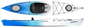 perception carolina touring kayak in sea spray