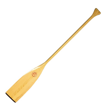 Lightweight Ash Wood Canoe Paddle with Resin Tipped Blade