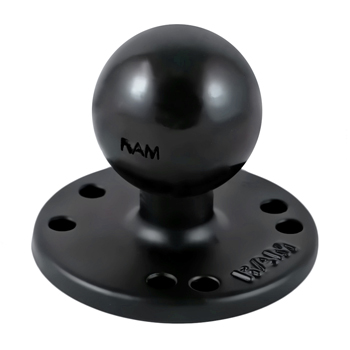 ram deck mount 1.5 inch ball mount round base