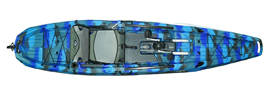 wave camo seastream angler 120 pd pedal drive kayak