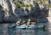 Tandem paddling on the Sevylor Ottawa