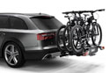 3 bikes loaded on to the Thule EasyFold XT 3 cycle carrier