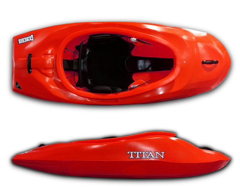 the titan genesis white water freestyle playboat kayak