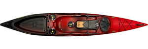The Profish Reload from Viking Kayaks, shown in the Red/Black colour