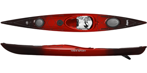 Cherry Bomb colour wavesport hydra kayak